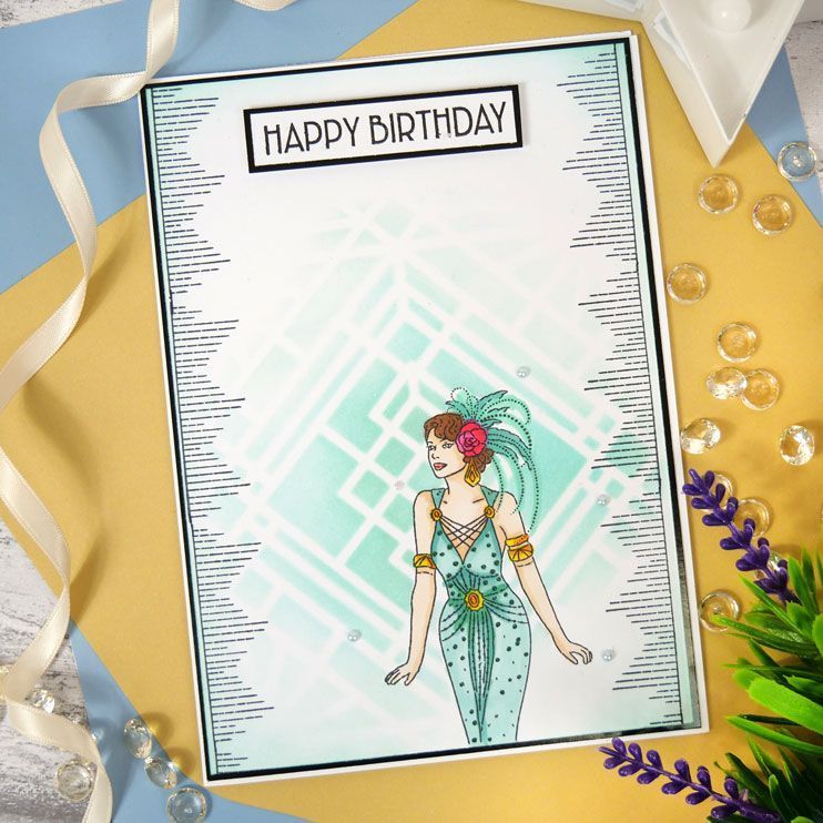 Hunkydory Crafts For The Love Of Stamps - Art Deco Ladies