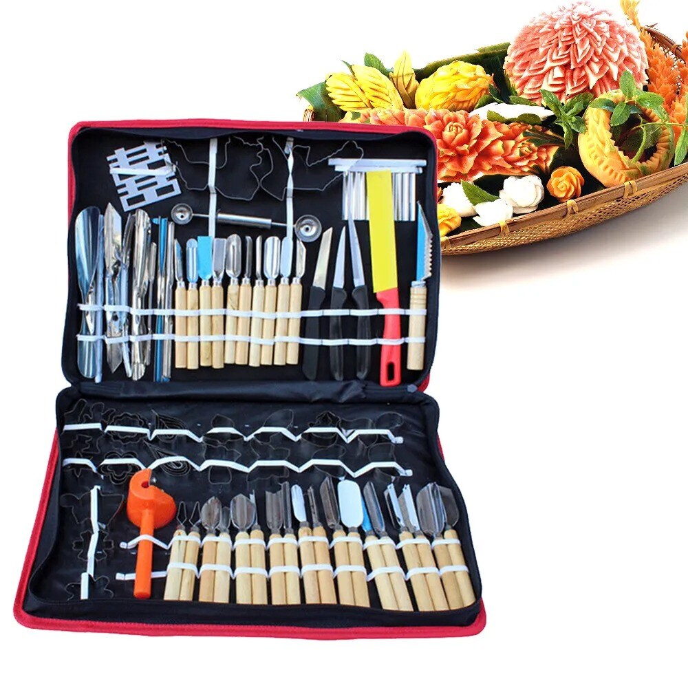 80pcs Vegetable Fruit Carving Tool Set