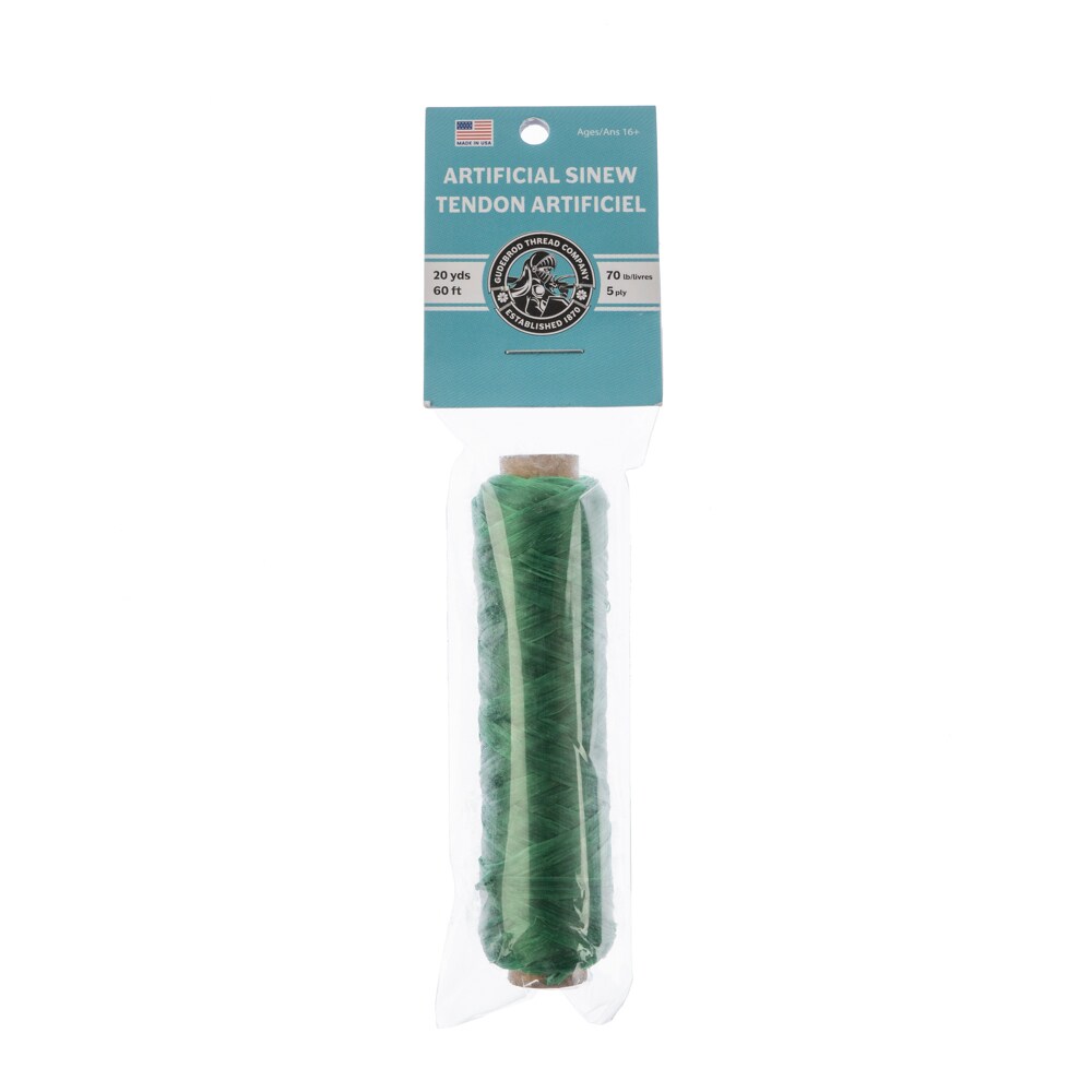 Gudebrod 70lb. 5-Ply Artificial Sinew Bobbin Thread, 20yd. | Made in USA