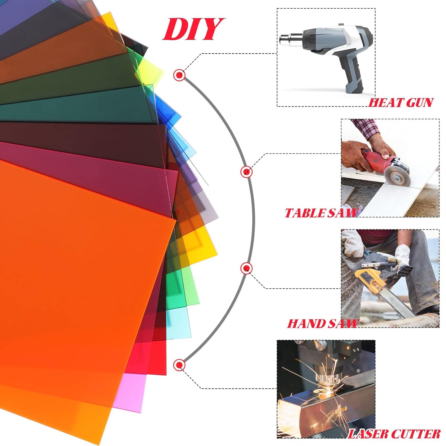 12 Pack Colored Translucent Acrylic Sheet 0.12 Inch Thick Acrylic Sheets for Laser Cutting Colorful Acrylic Panel Colored Acrylic Sheets Plastic Sheets for Glass, DIY, Painting (8 x 12 Inch)