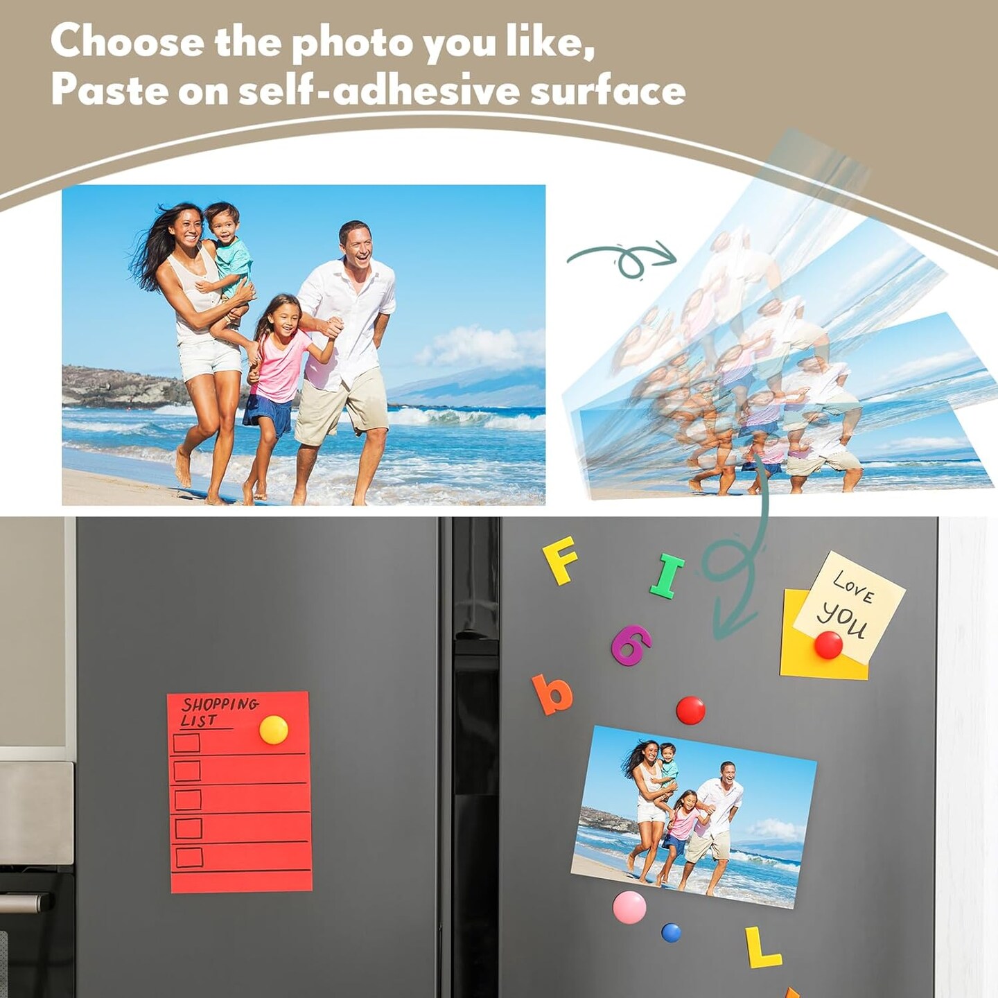 200 Pcs 4" x 6" Adhesive Magnetic Sheets Cuttable Magnetic Sheets with Adhesive Backing Magnetic Paper Magnet Stickers Flexible Peel and Stick Magnets for Picture Crafts Die Storage Photos