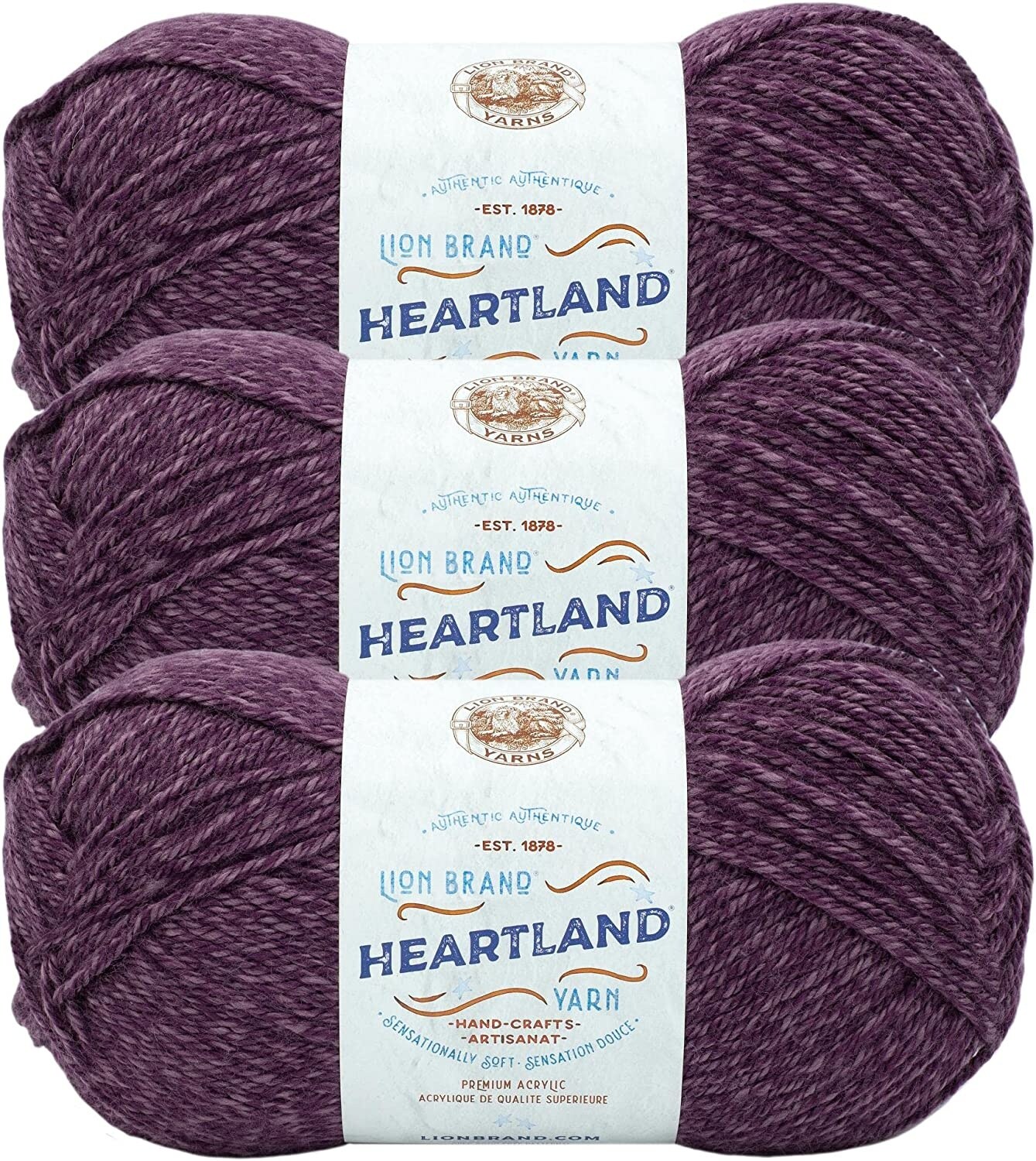 (Pack of 3) Lion Brand Heartland Yarn-New River Gorge