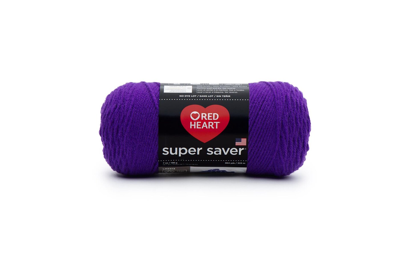 C&#x26;C Red Heart Super Saver Yarn 7oz Amethyst