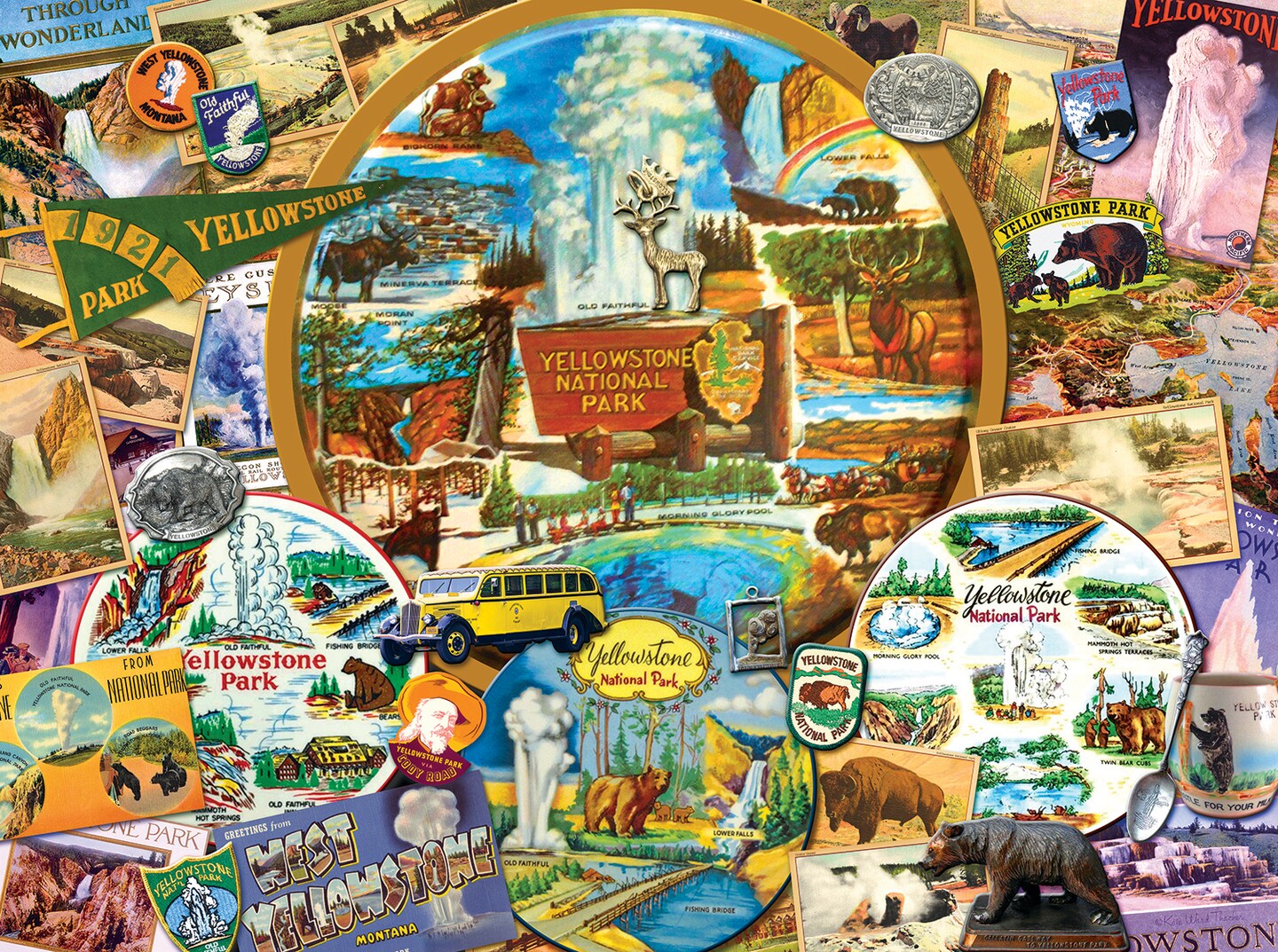 Sunsout Yellowstone Park 1000 pc   Jigsaw Puzzle 70068
