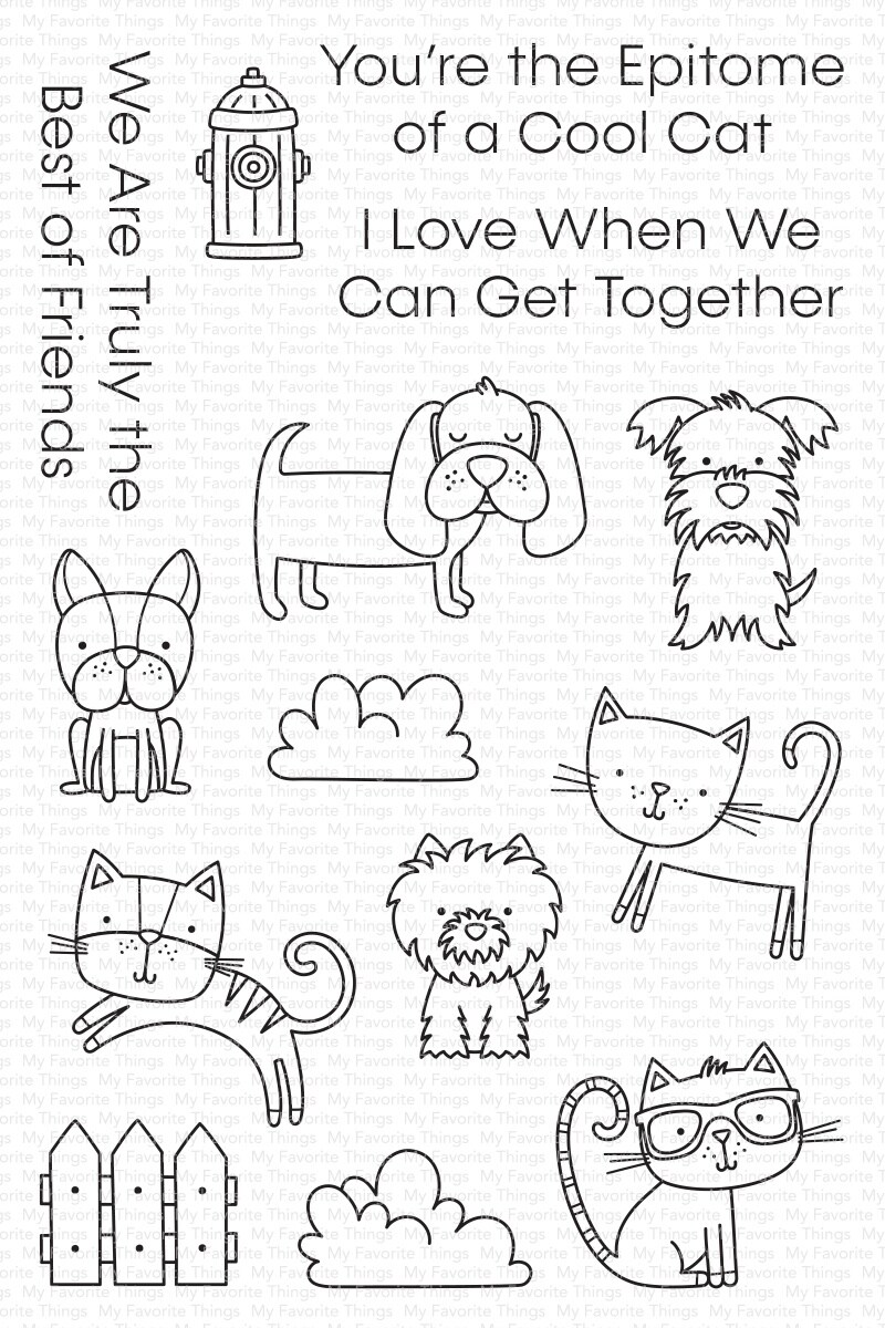 My Favorite Things Clear Stamps 4"X6"-Best Of Friends | Michaels