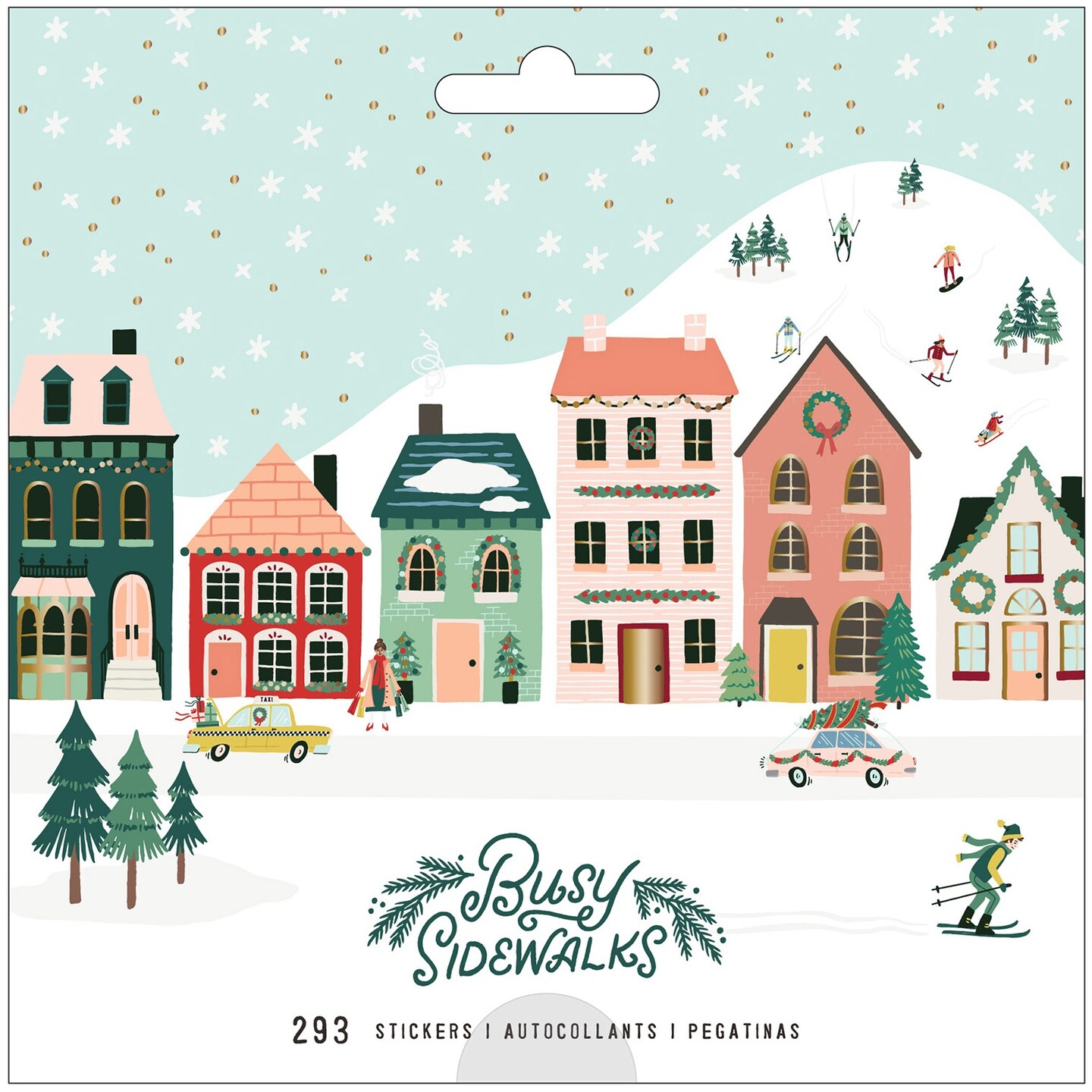 Busy Sidewalks Christmas Sticker Book