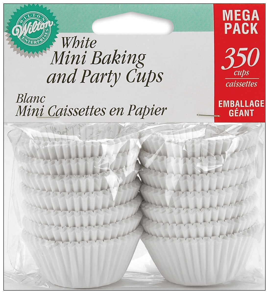 Wilton Mini Baking Cups 350/Pkg-White
