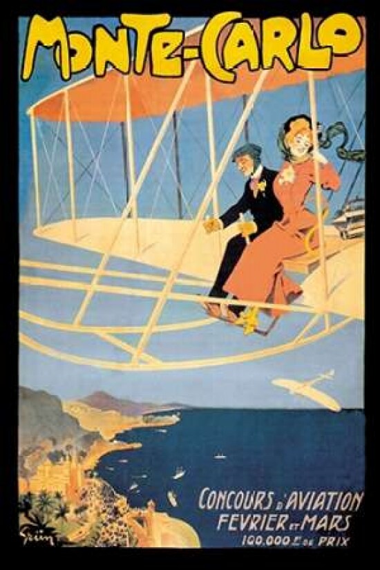 Monte Carlo Concours d Aviation 1910 Poster Print by  Jules Alexandre Grun - Item # VARPDX341552
