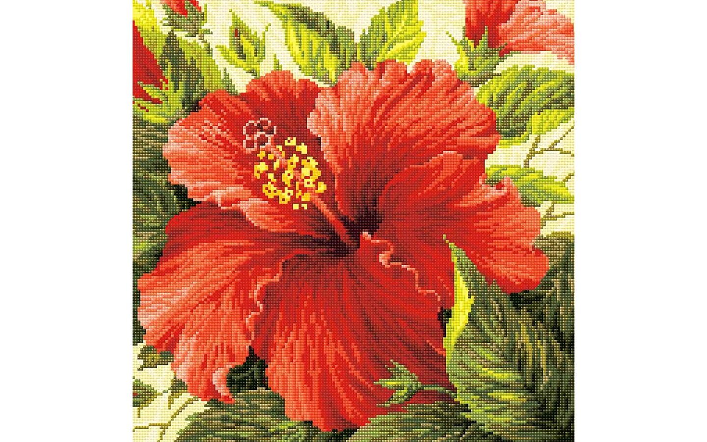 Riolis Diamond Mosaic Kit 7.75x7.75 Hibiscus Michaels