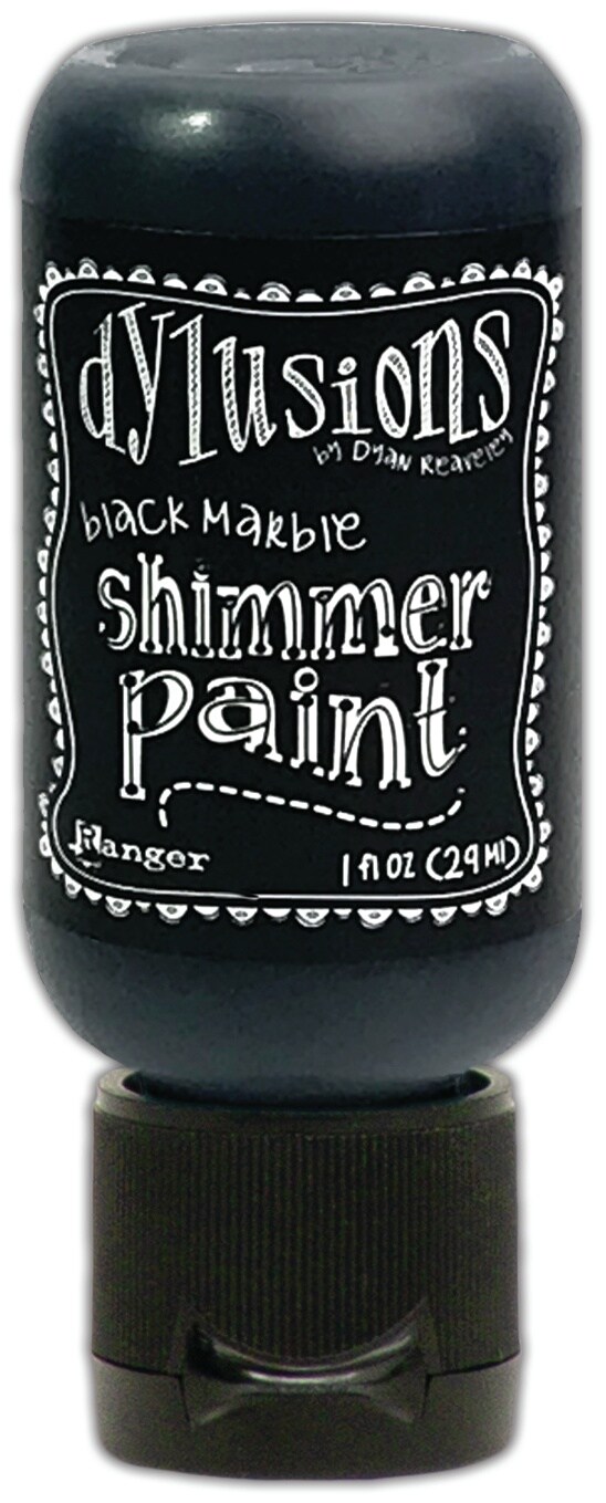 Dylusions Shimmer Paint 1oz-Black Marble