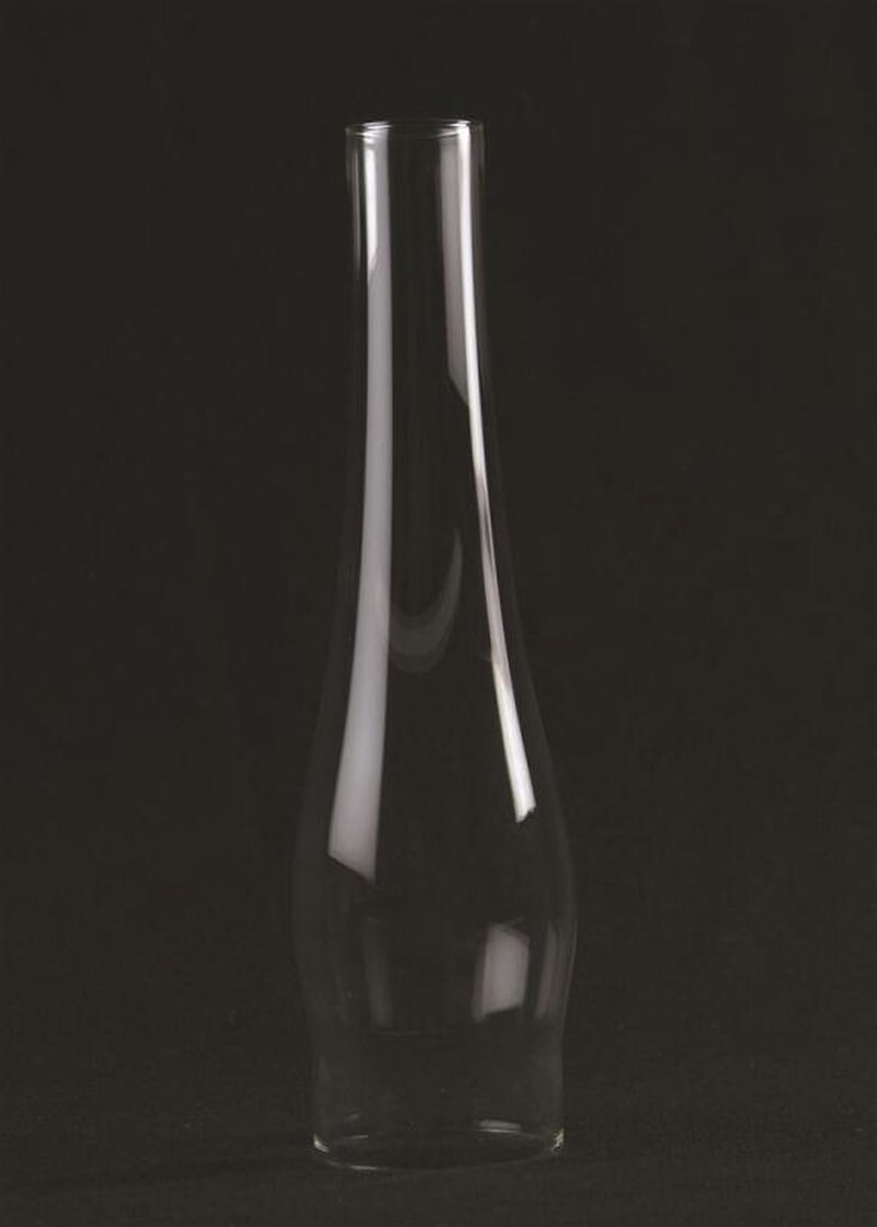 Clear Glass Lamp Chimney, Replacement Hurricane Globe Measures 3 Inch