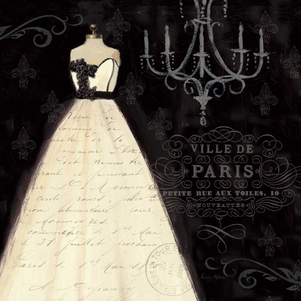 French Couture I Poster Print by Emily Adams - Item # VARPDX14085