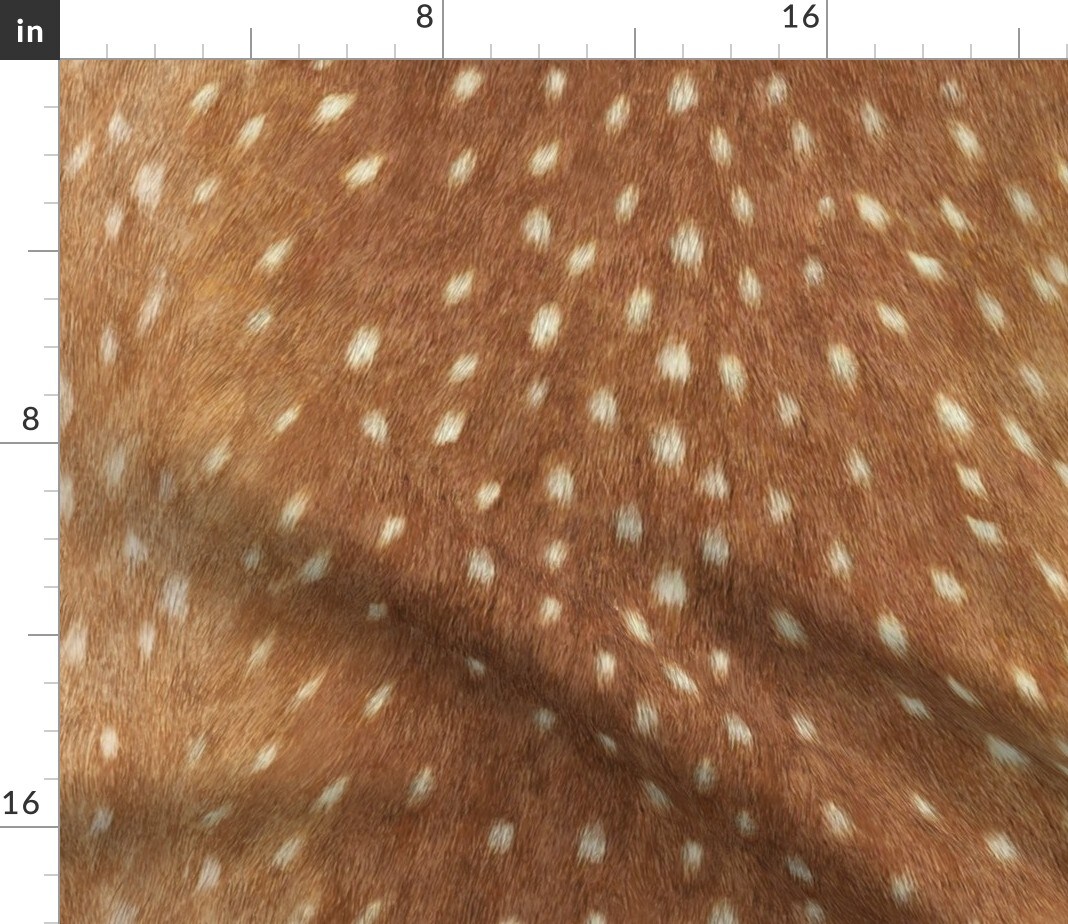 Faux Deer Hide Fawn Spots Woodland Animal Wildlife Custom Printed Fabric by Spoonflower Various Fabrics by the Yard or Fat Quarter