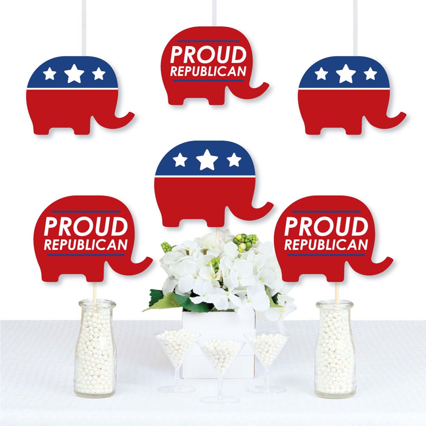 Big Dot of Happiness Republican Election Elephant Decorations DIY