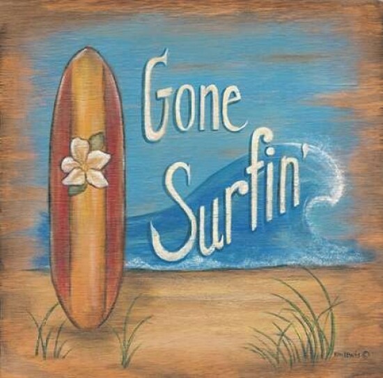 Gone Surfing Poster Print by Kim Lewis - Item # VARPDXKL1825