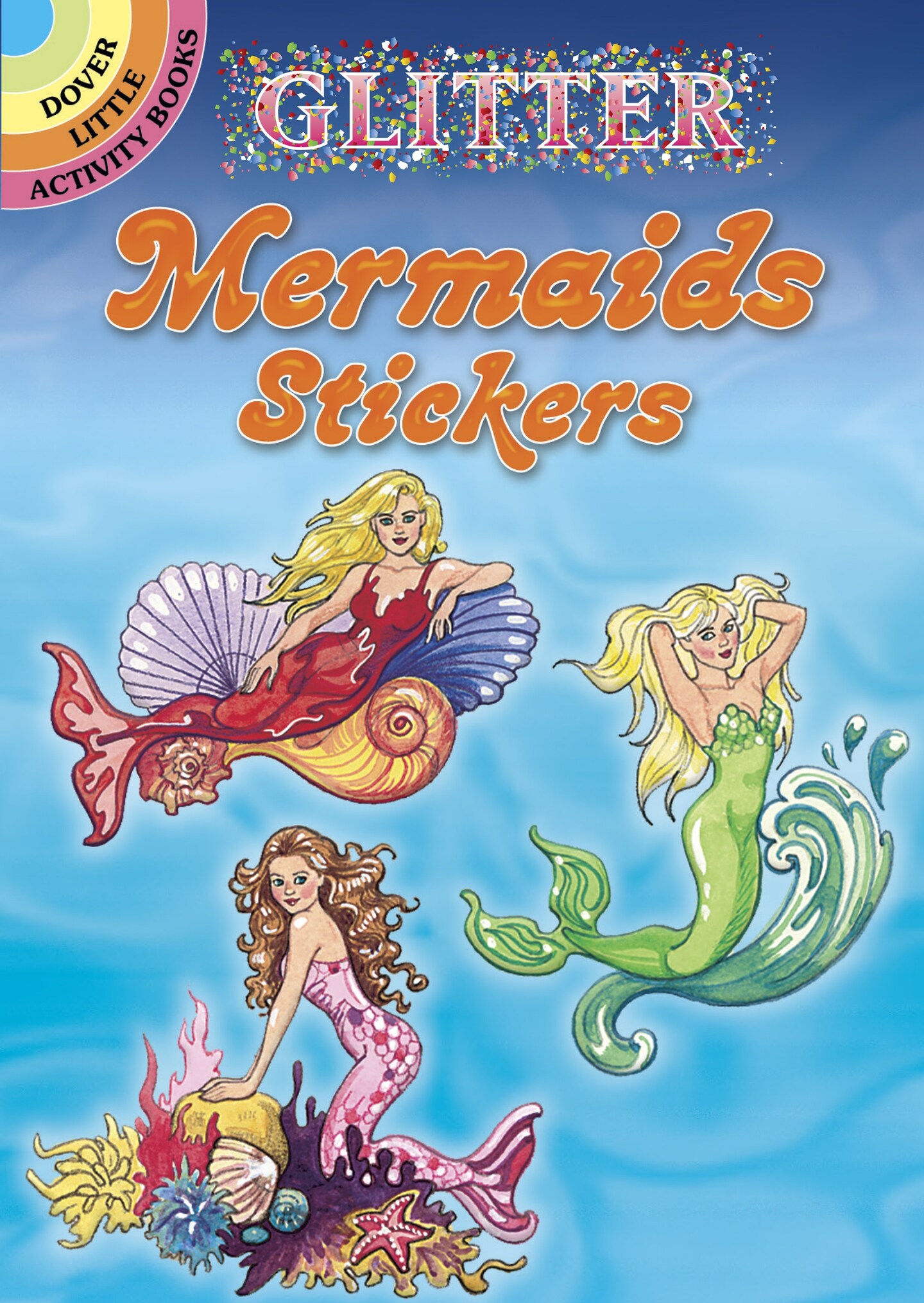 Glitter Mermaids Stickers-Softcover