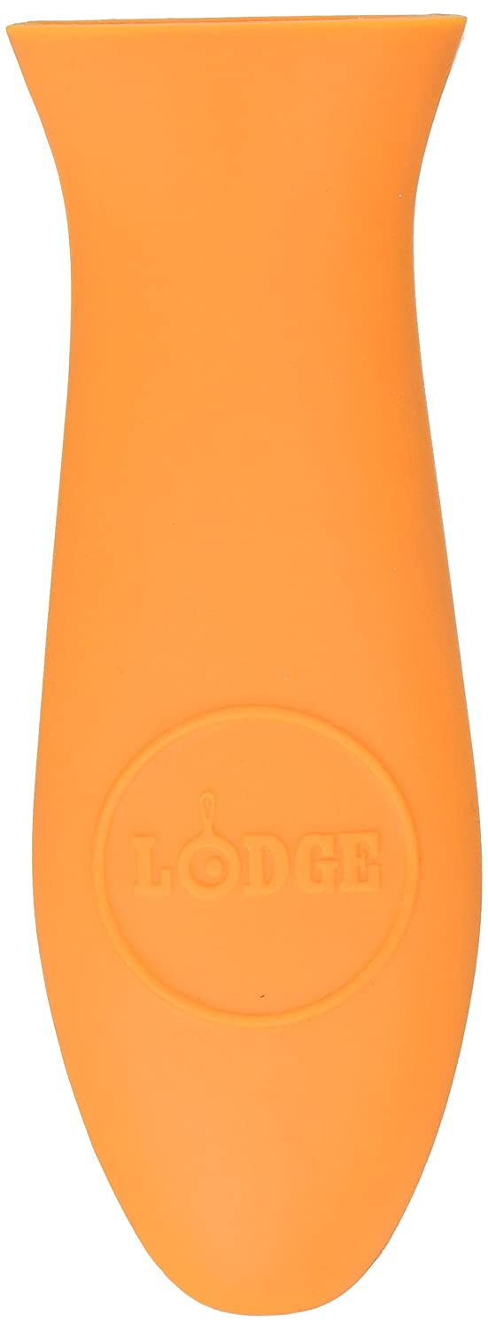 Lodge Silicone Hot Handle Holder Heat-Resistant Comfortable Grip Citrus  Orange