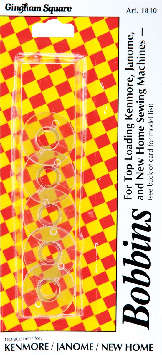 Euro Notions Plastic Machine Bobbins-5/Pkg