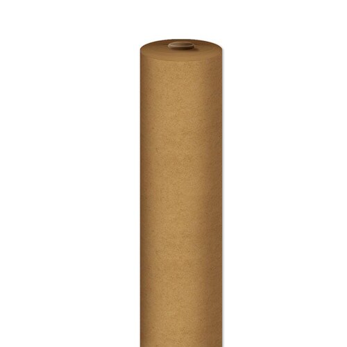 Brown paper shop rolls for tables