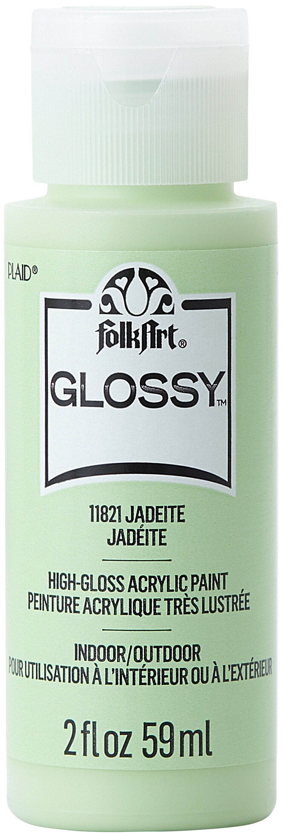 Folkart Glossy Paint 2Oz-Jadeite