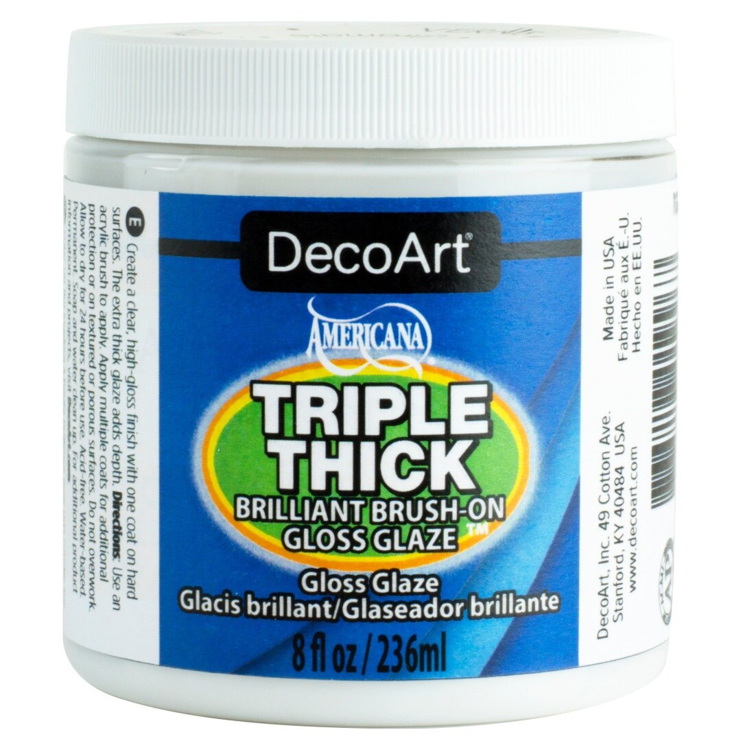 DecoArt Triple Thick Brilliant Brush-On Gloss Glaze 8oz - Imagine If