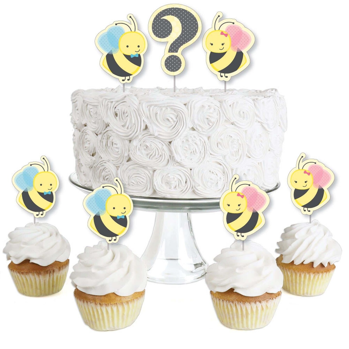 What Will Baby Bee? Gender Reveal Party Cupcakes