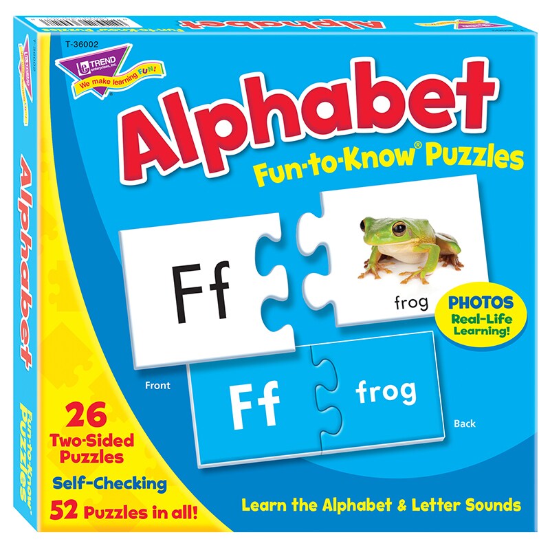 Alphabet Fun-To-Know&#xAE; Puzzles