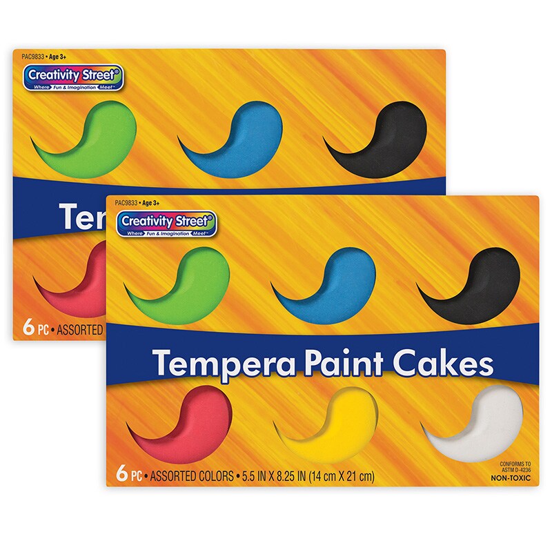 Tempera Cakes, 6 Assorted Colors, 2 Sets | Michaels