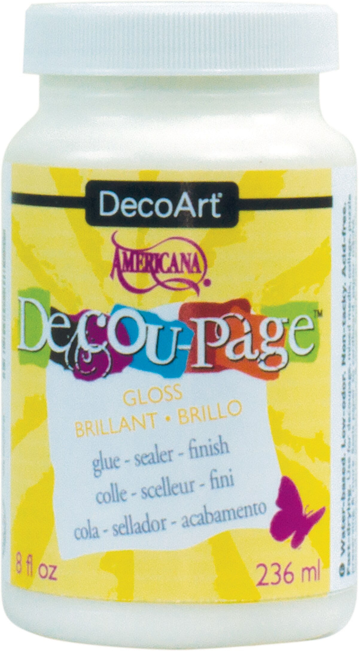 DecoArt Americana Decoupage Glue-8 Oz Gloss