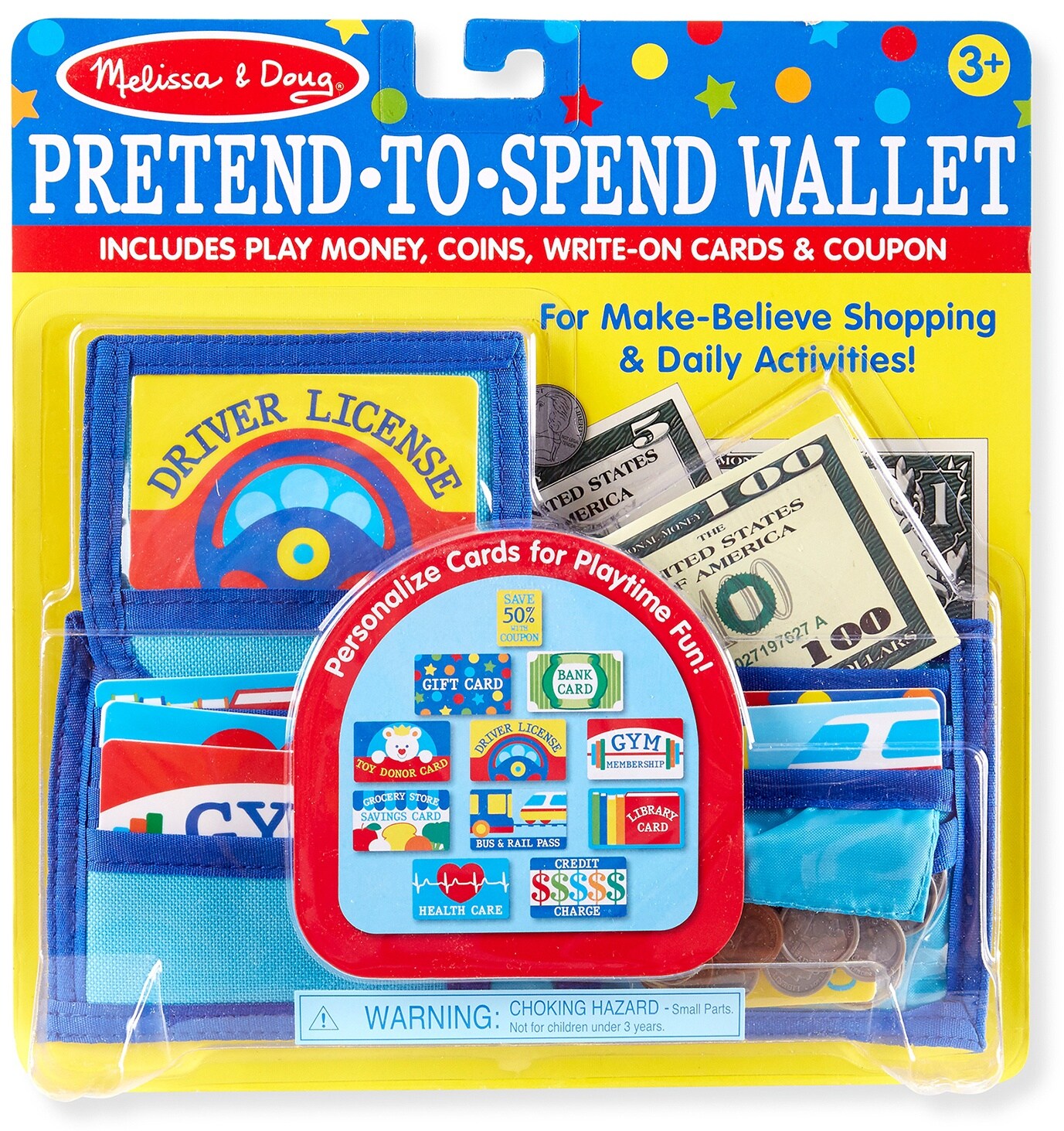 Melissa &#x26; Doug Pretend-To-Spend Wallet