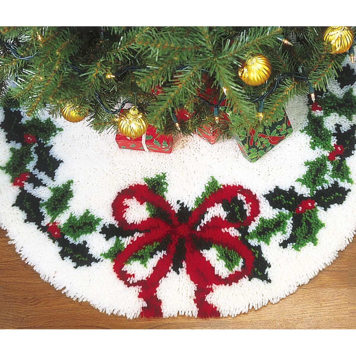 Latch Hook Christmas Tree Skirt 