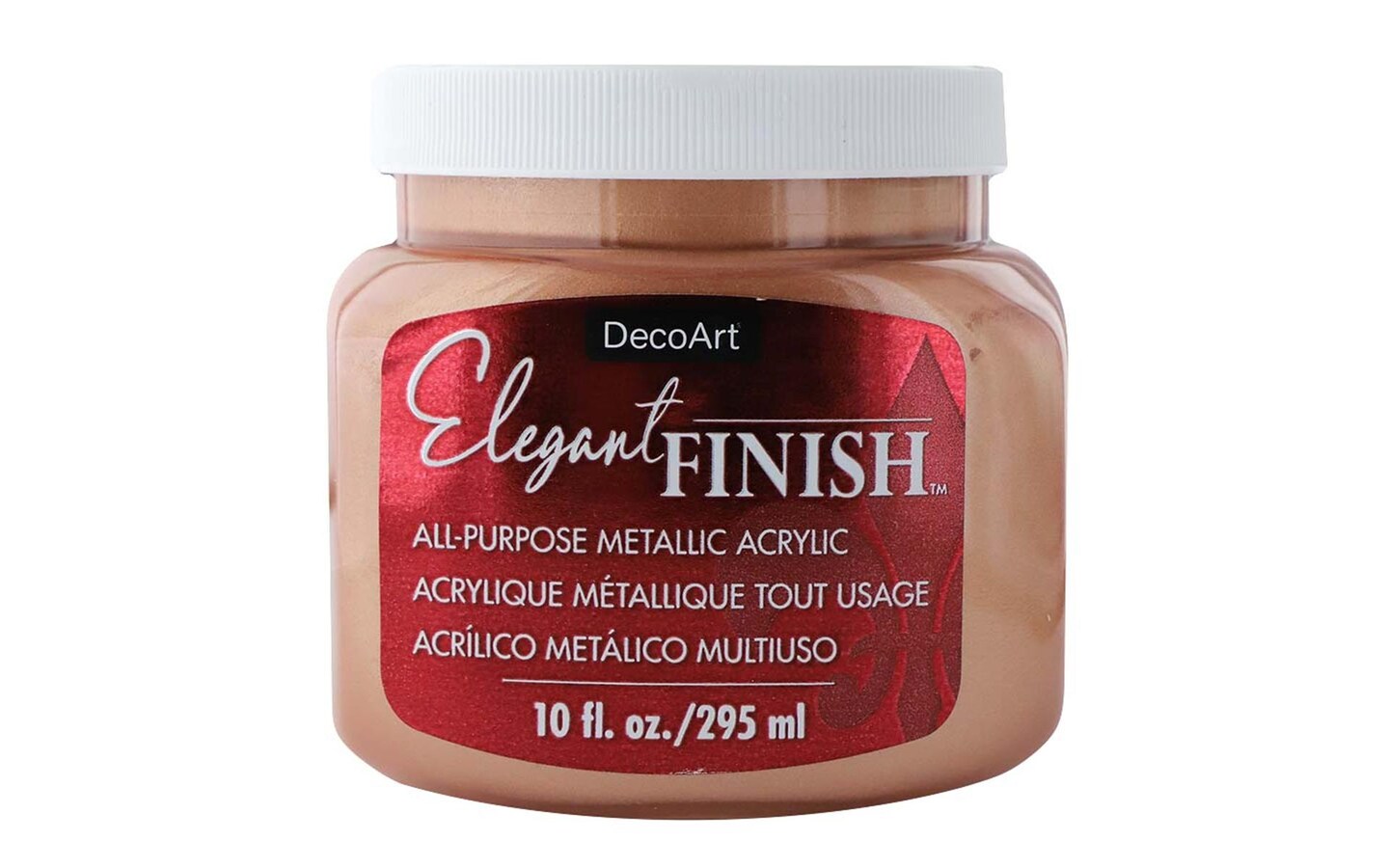 Decoart Elegant Finish Paint 10oz Met Rose Gold Michaels