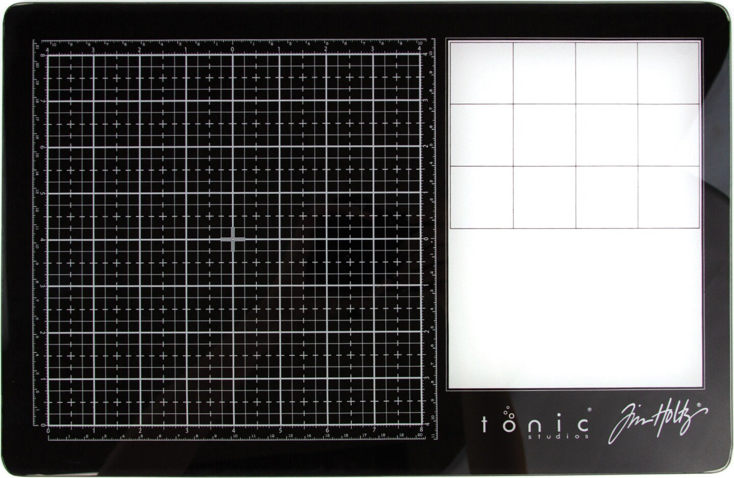 Tim Holtz 15.75" x 10.25" Travel Glass Media Mat, Right Handed - 2633eUS