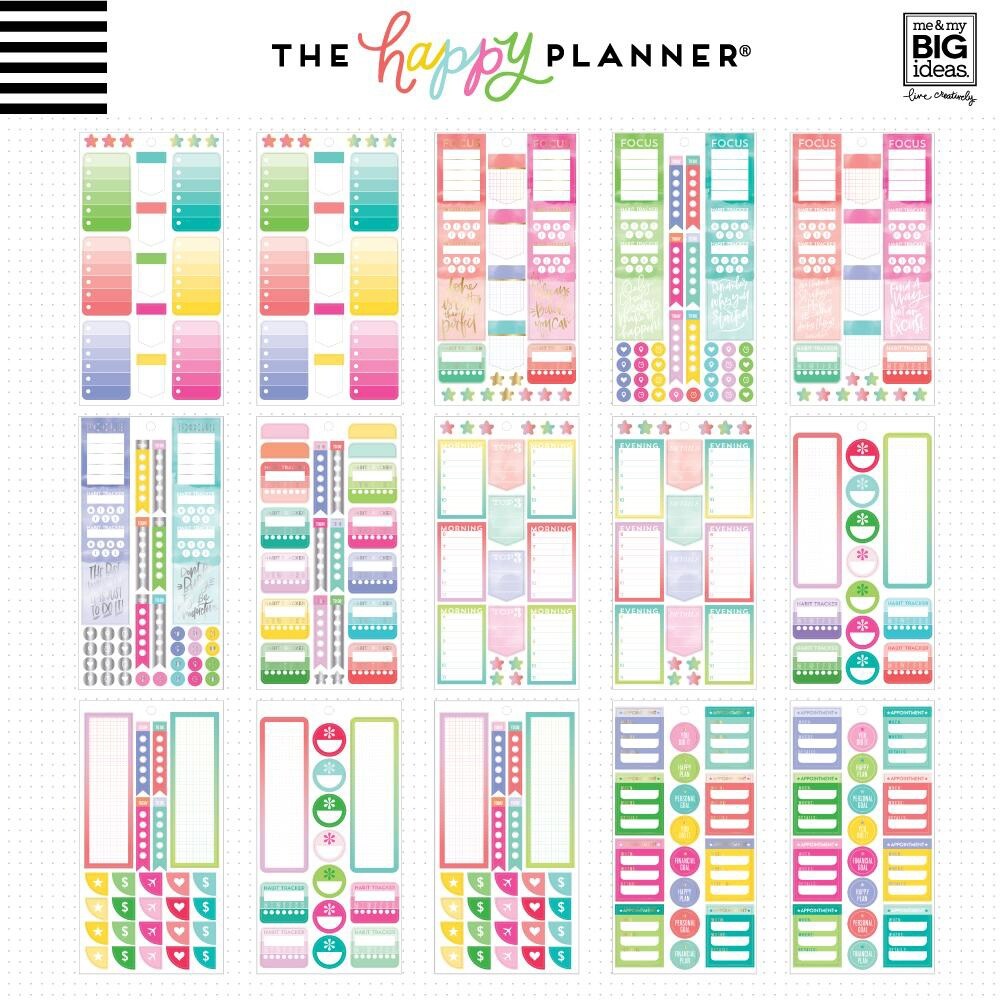 Happy Planner Sticker Value Pack-Productivity Fill-In, 540/Pkg