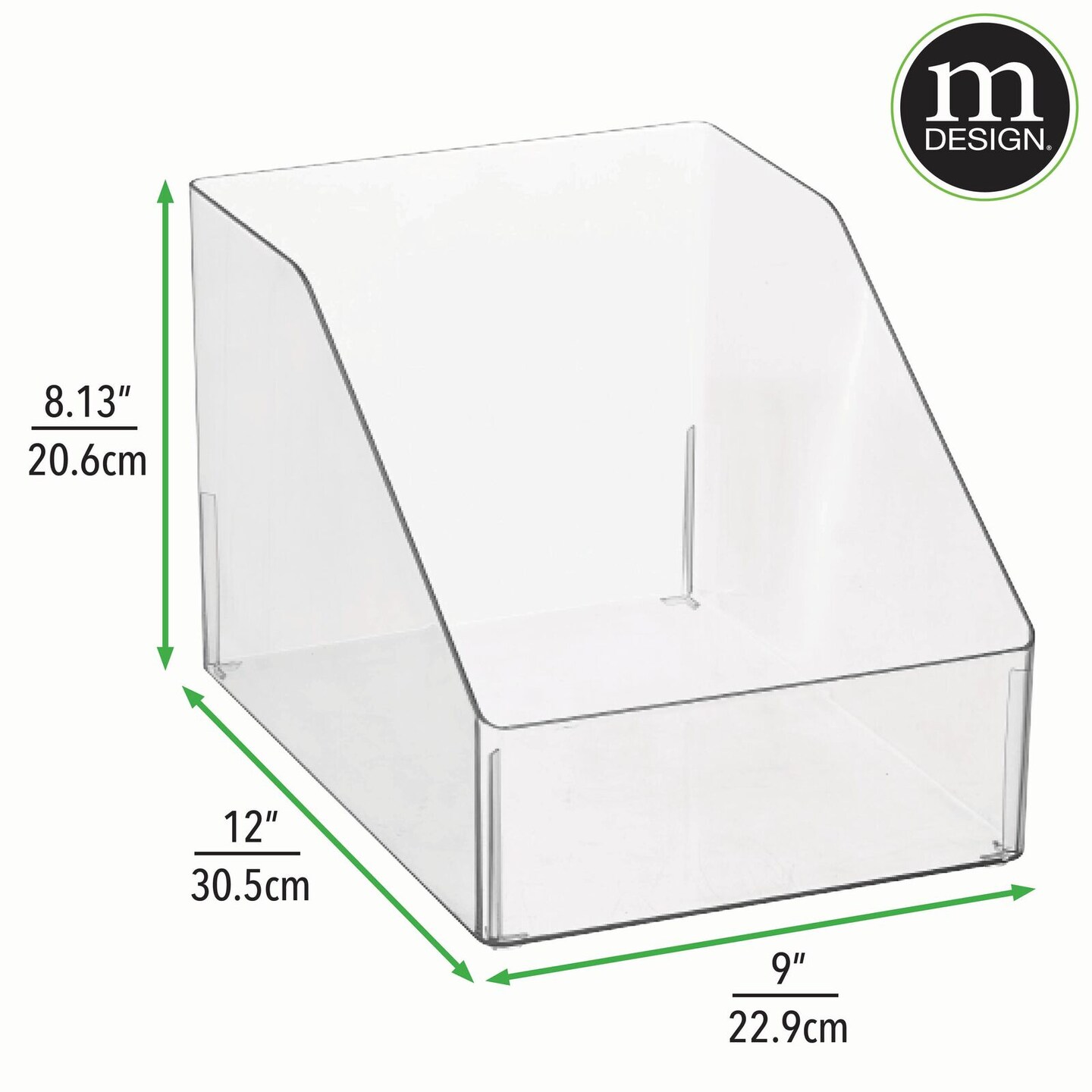 mDesign Plastic Storage Bin Container for Home Office, + 32 Labels