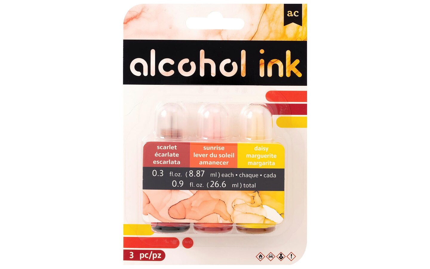 AMC Alcohol Ink .3oz Sunrise 3pc