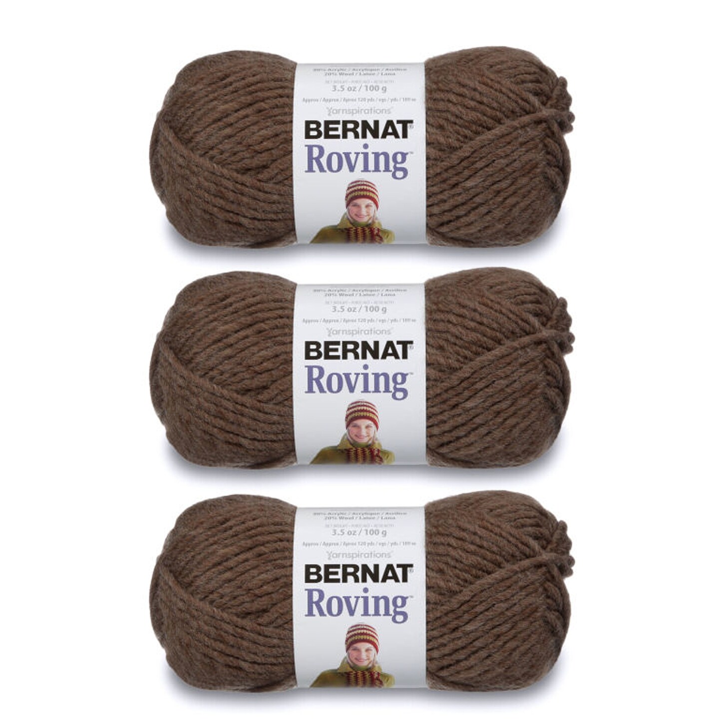 Bernat Roving Yarn – 100g – Bark – Yarns by Macpherson