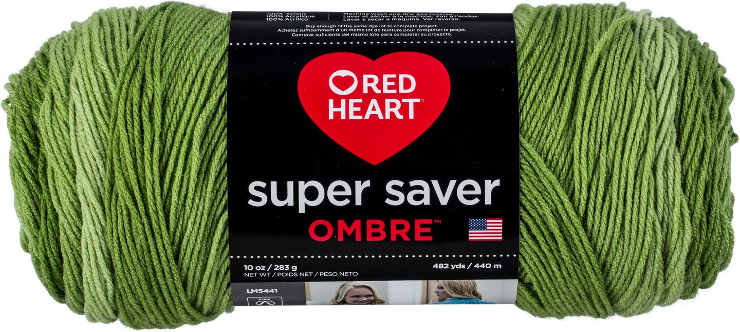 Red Heart Super Saver Ombre Yarn Green Apple Michaels Red heart super saver ombre yarn green apple michaels