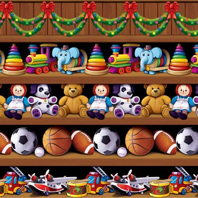 Santa&#x27;s Workshop Backdrop