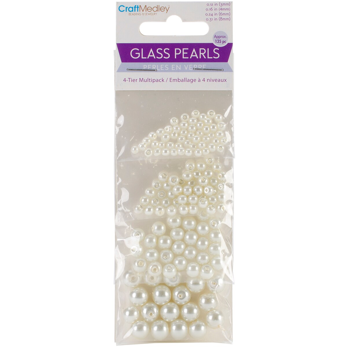 Craft Medley Glass Fired Pearl Beads 135/Pkg Michaels