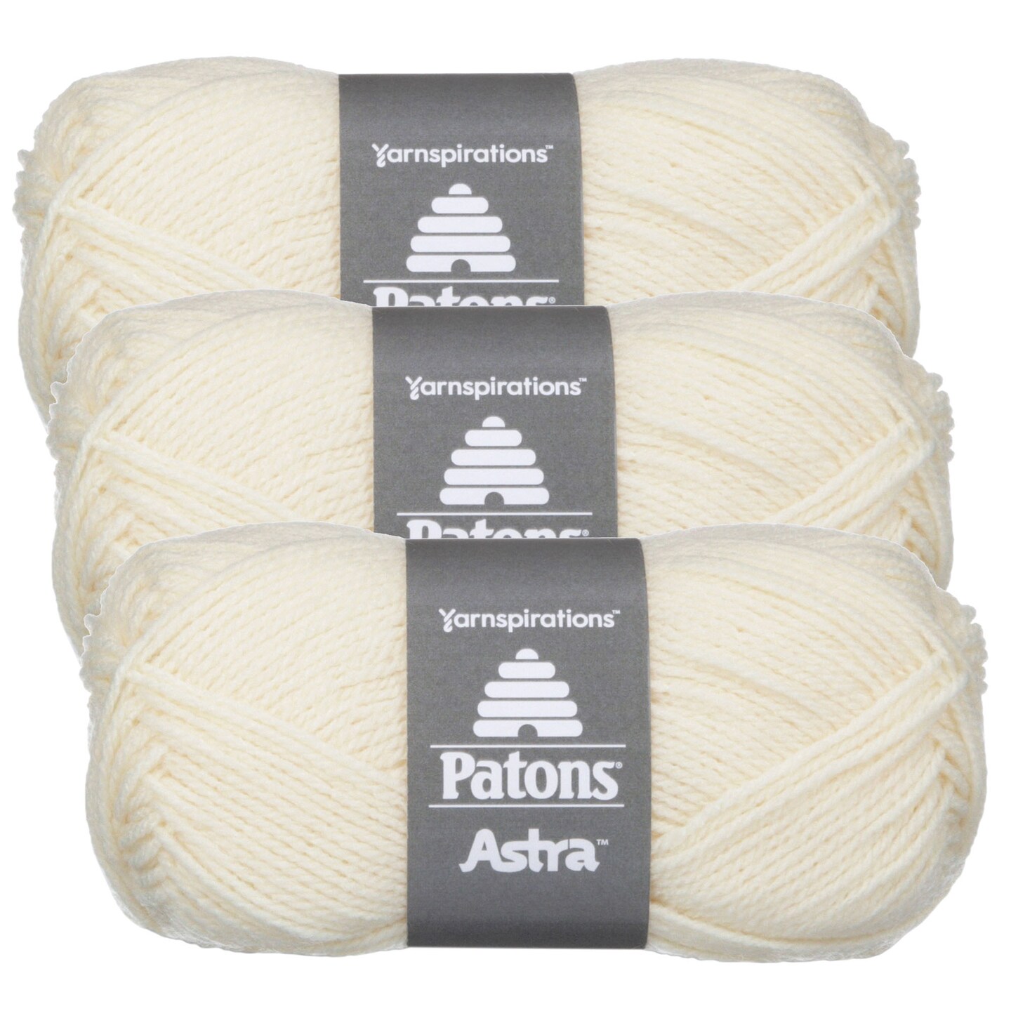 Pack of 3 Patons Astra Yarn Solids Aran Michaels