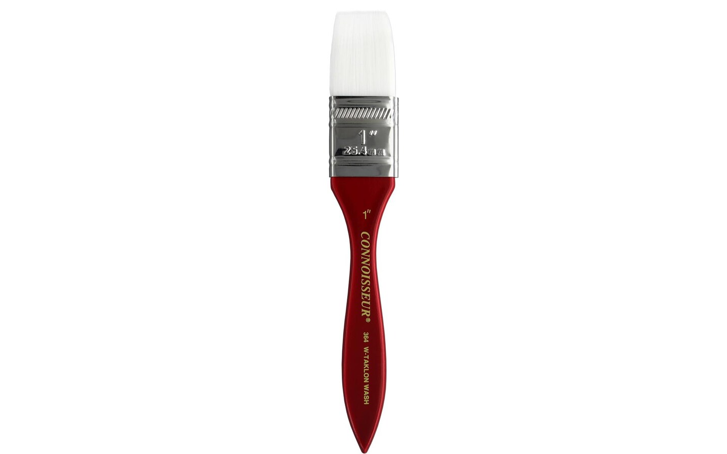 Connoisseur Brush White Taklon Big Flow Hake 1