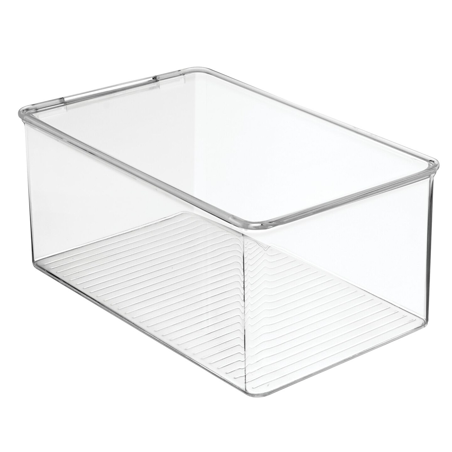mDesign Plastic Stackable Toy Storage Bin Box with Lid, 5" High