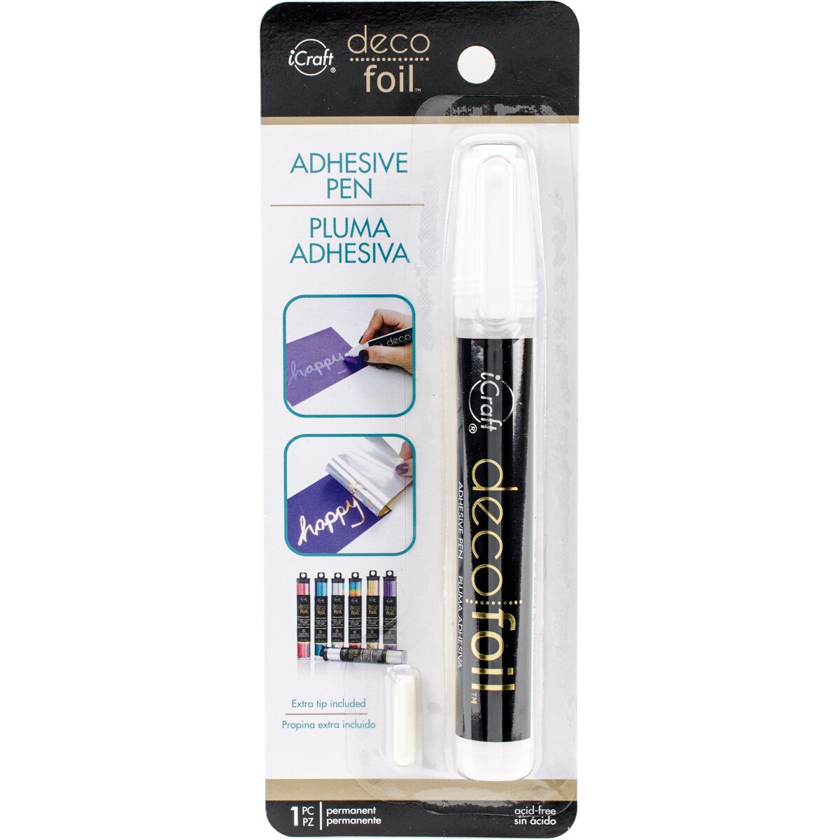 iCraft Deco Foil Adhesive Pen .34fl oz-