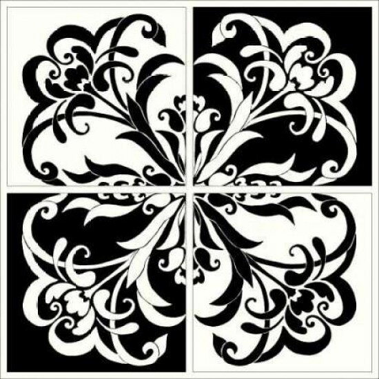 Damask Silhouette II Poster Print by Judy Shelby - Item # VARPDXCC2816