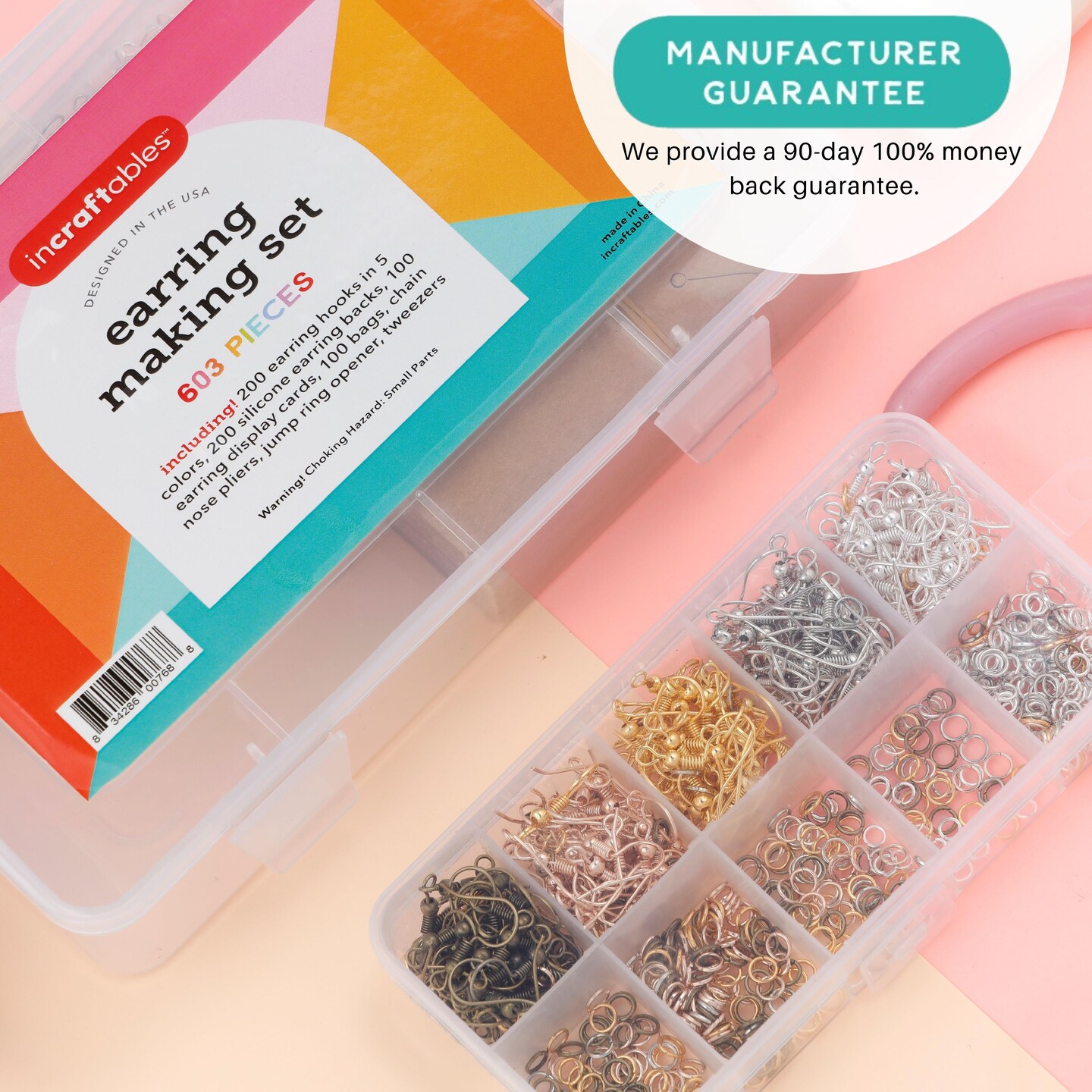 Incraftables Earring Making Kit (5 Colors). DIY Earring Kits for