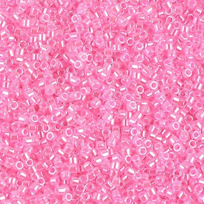 Miyuki Delica Bead 11/0, DB0246, Dark Cotton Candy Pink Ceylon, 5 grams