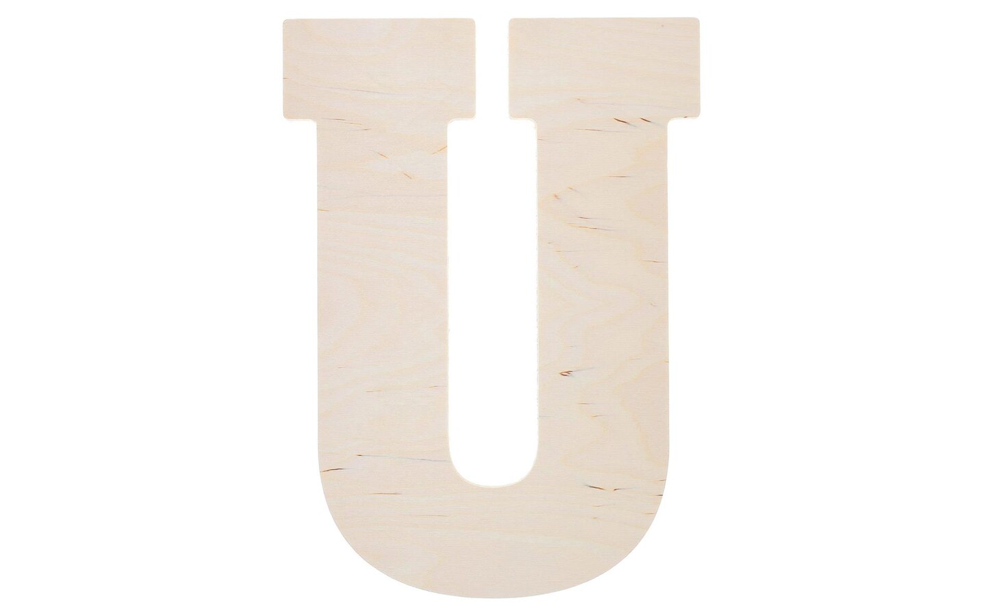 Good Wood by Leisure Arts Letter 13&#x22; U, Wooden Letters, Wood Letters, Wooden Letters Wall Decor, Large Wooden Letters, Wooden Letters 13 Inch, Small Wooden Letters for Crafts