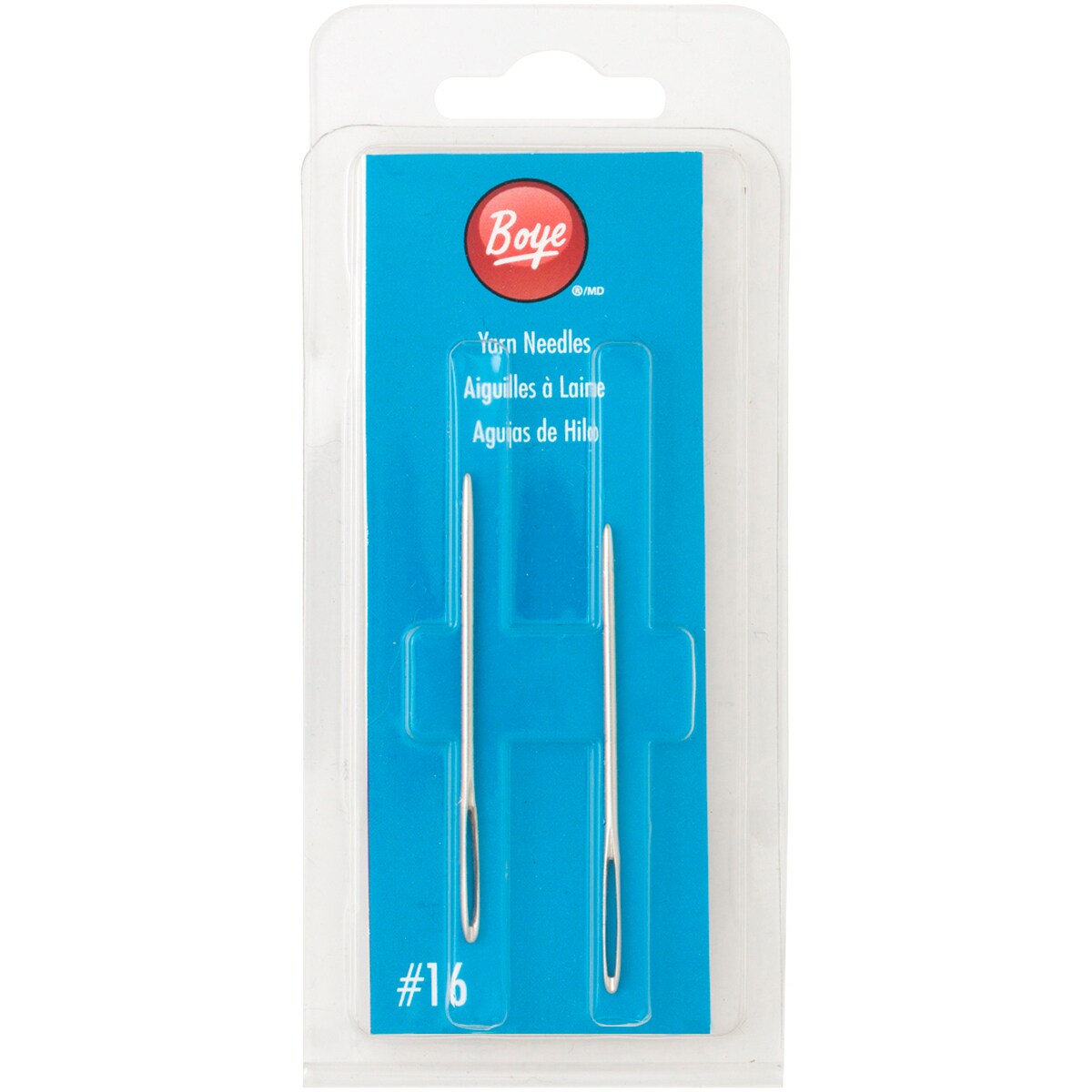 Boye Steel Yarn Needles-Size 16 2/Pkg