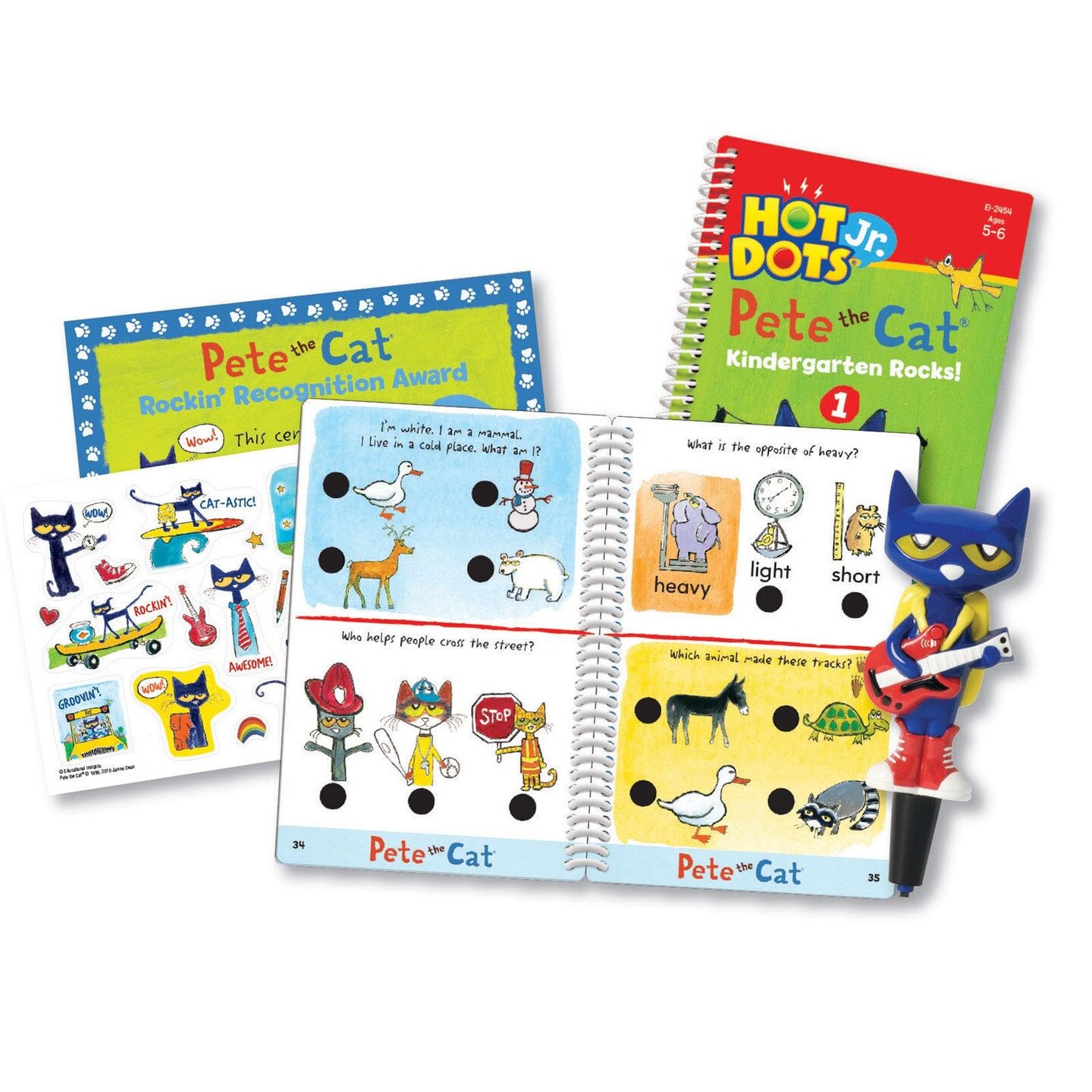 Hot Dots&#xAE; Jr. Pete the Cat Kindergarten Rocks! Set